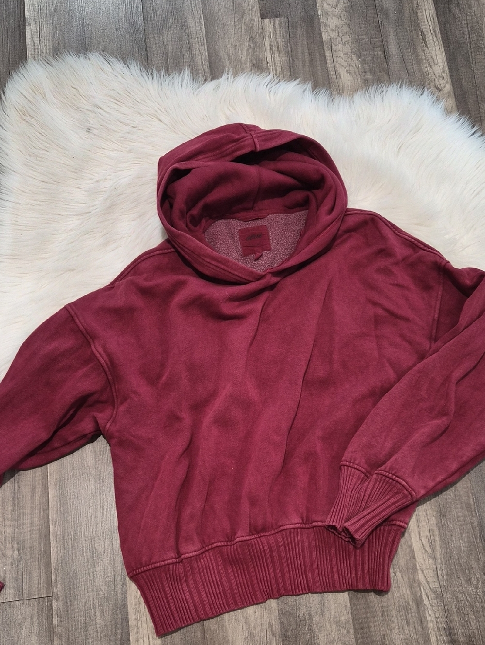 Cozy Maroon Hooded Sweatshirt